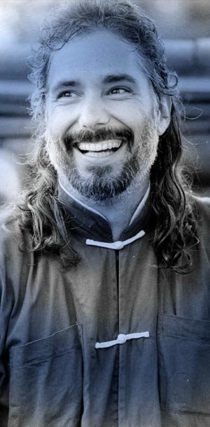 Master Zhen after performance with Shaolin Chi Mantis Demo Team